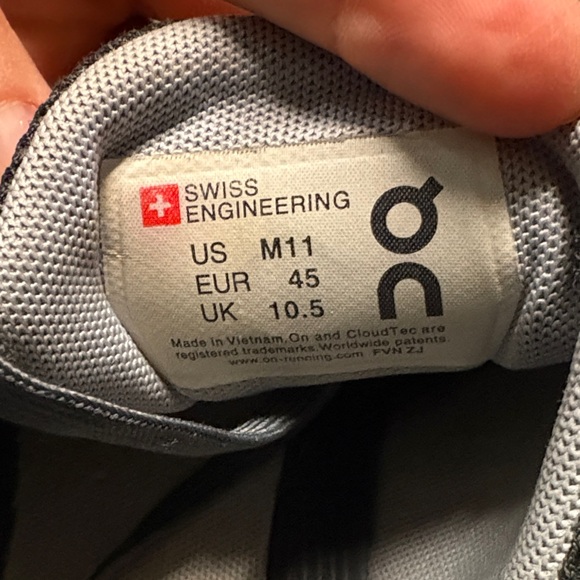 On Running Black and Gray Sneakers Men - Picture 6 of 8